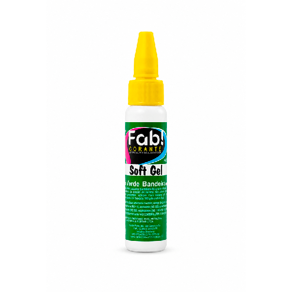 CORANTE SOFT GEL VERDE BANDEIRA 25G FAB!