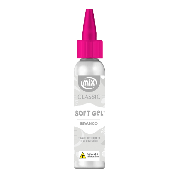 CORANTE SOFTGEL BRANCO CLASSIC 25G UN MIX
