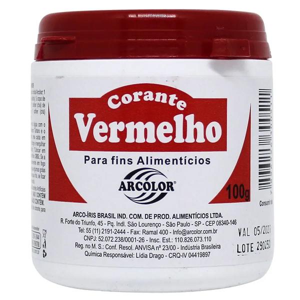 CORANTE VERMELHO 100G ARCOLOR
