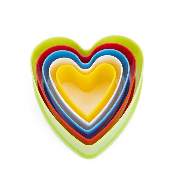 CORTADOR CORACAO PLASTICO 5UN SILVER