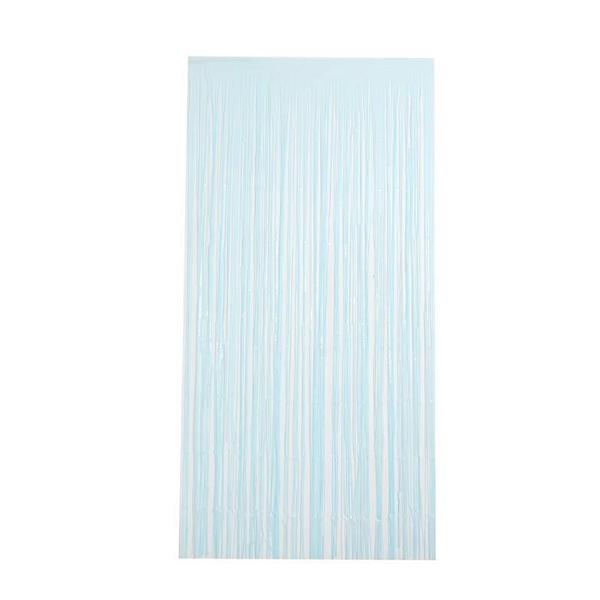 CORTINA METALIZADA 100X2MT AZUL CANDY UN SILVER