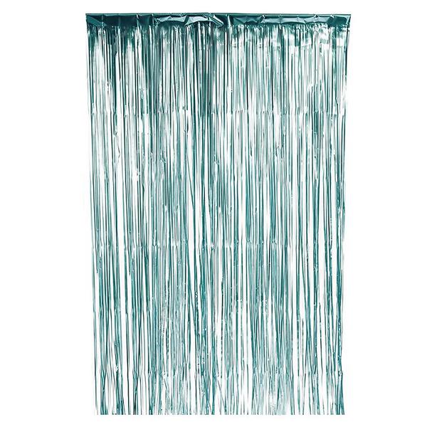 CORTINA METALIZADA FOSCA AZUL 100X2MT UN SILVER