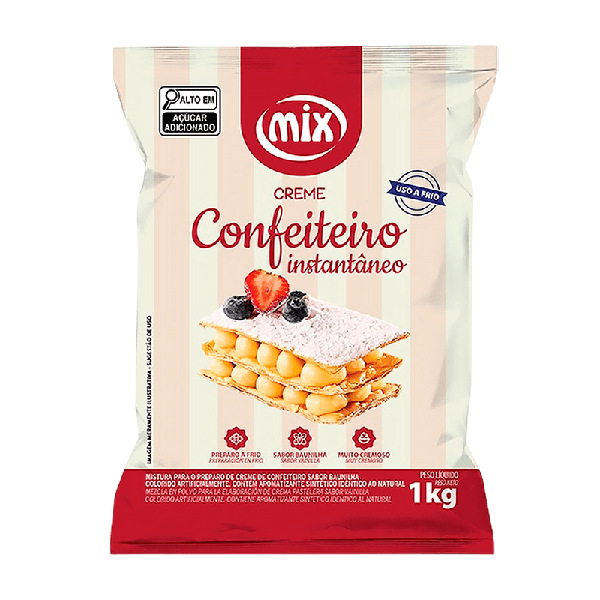 CREME DE CONFEITEIRO INSTANTANEO 1KG MIX
