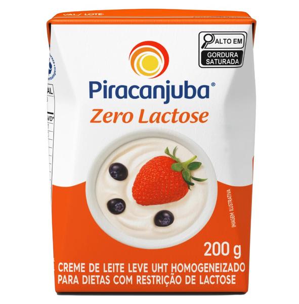 CREME DE LEITE SEM LACTOSE 200G UHT PIRACANJUBA