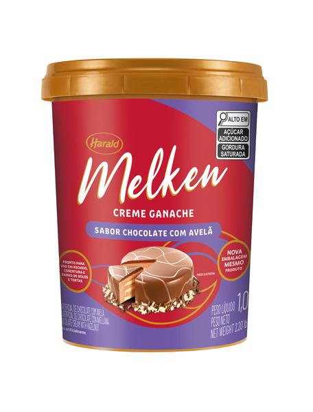 CREME TIPO GANACHE AVELA 1KG MELKEN - HARALD