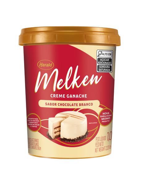 CREME TIPO GANACHE BRANCO 1KG MELKEN - HARALD