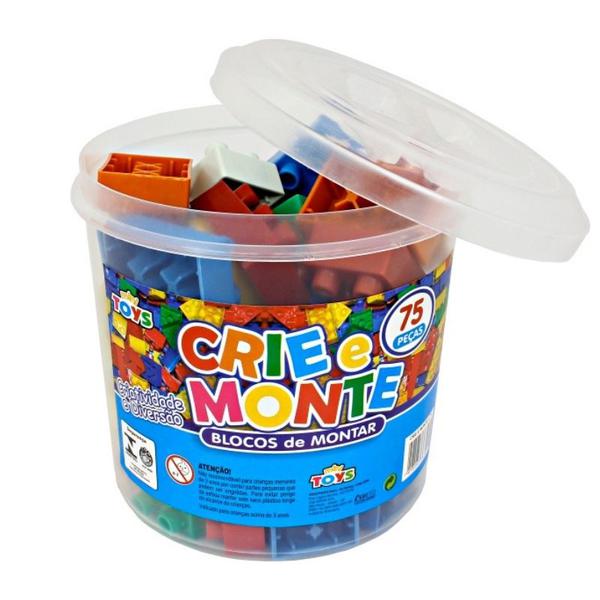 CRIE E MONTE POTE 75PEÇAS MINI TOYS