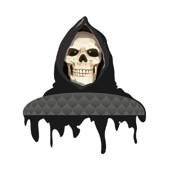 DECORAÇAO DE TETO CAVEIRA HALLOWEEN UN SILVER