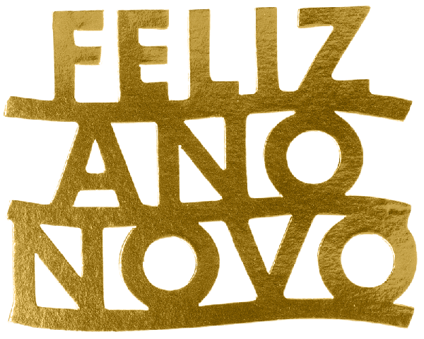 DECORACAO BOLO FELIZ ANO NOVO OURO METALIZADO 6UN TOPO MANIA