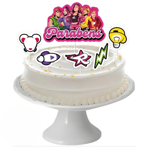 DECORACAO DE BOLO CENARIO EMILLY VICK E DOS ROSA 06UN REGINA