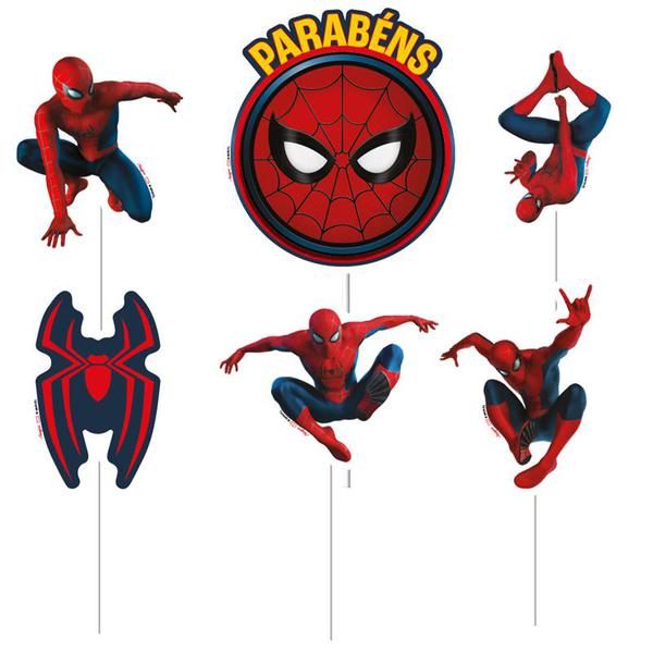 DECORACAO DE BOLO CENARIO HOMEM ARANHA UM NOVO DIA 6UN REGINA
