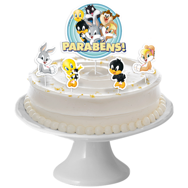 DECORACAO DE BOLO CENARIO LOONEY TUNES 05UN REGINA