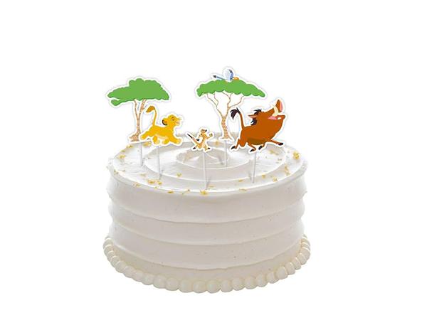 DECORACAO DE BOLO CENARIO O REI LEAO UN REGINA