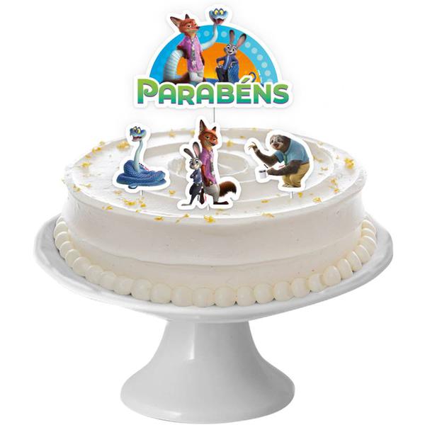 DECORACAO DE BOLO CENARIO ZOOTOPIA 04UN REGINA