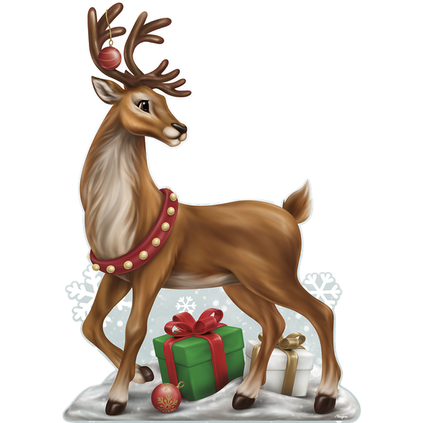 DECORACAO DE CHAO RENA NATAL UN REGINA