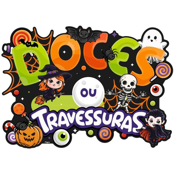 DECORACAO DE DE PORTA/PAREDE DOCES HALLOWEEN INFANTIL UN REGINA