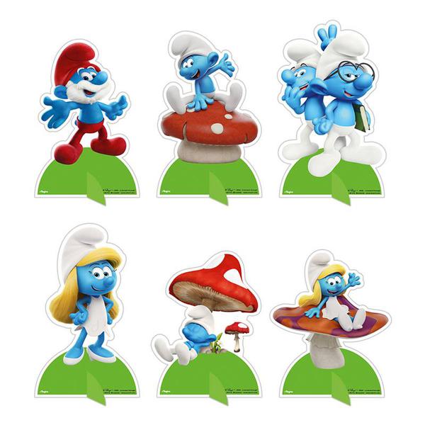 DECORACAO DE MESA OS SMURFS 06UN REGINA