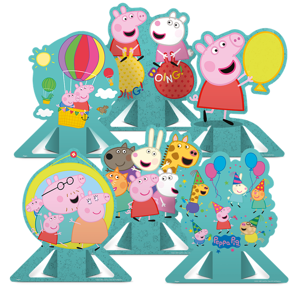 DECORACAO DE MESA PEPPA PIG 06UN REGINA