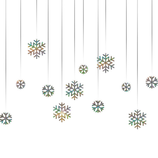 DECORACAO DE PENDURAR FLOCOS DE NEVE NATAL UN REGINA