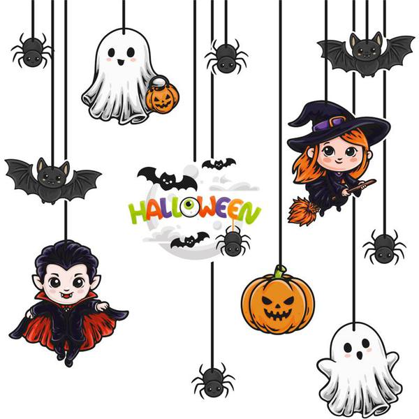 DECORACAO DE PENDURAR ICONES HALLOWEEN INFANTIL UN REGINA