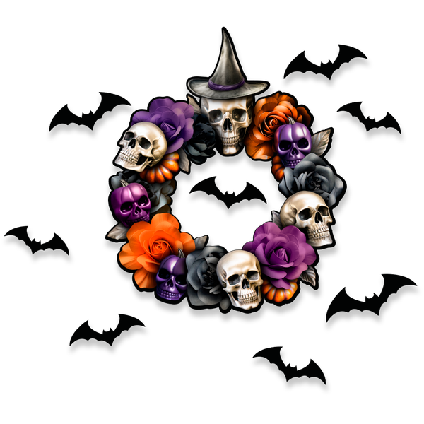DECORACAO DE PORTA GUIRLANDA HALLOWEEN UN REGINA