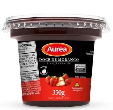 DOCE DE FRUTAS MORANGO E MACA 350G AUREA