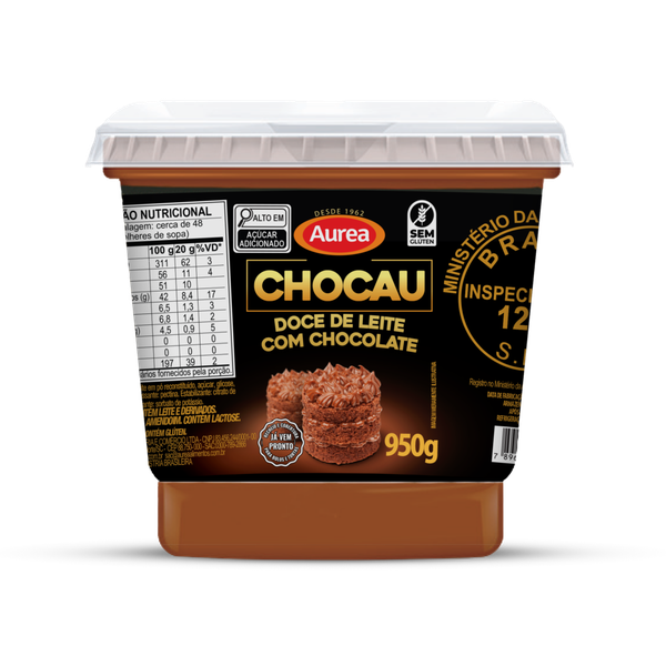 DOCE DE LEITE COM CHOCOLATE CHOCAU 950G AUREA