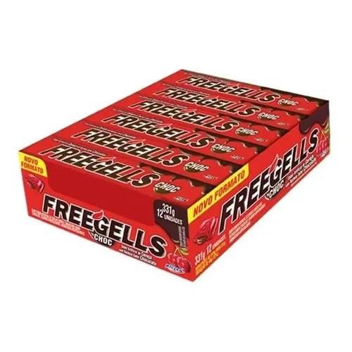 DROPS FREEGELLS CHOC-CEREJA 12UN RICLAN