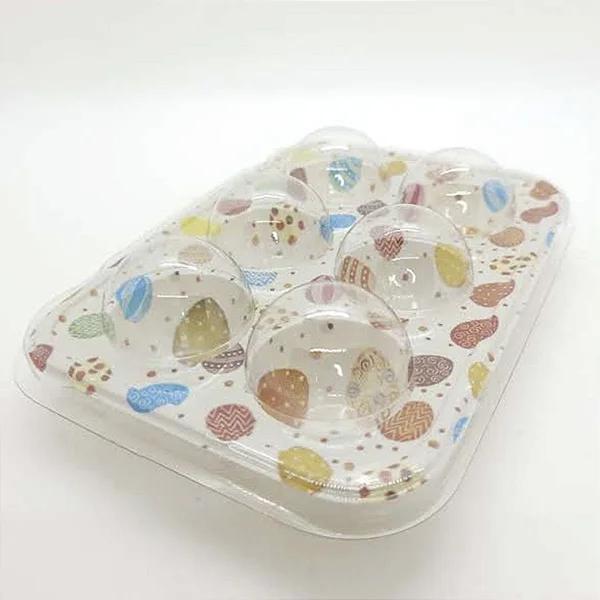 EMBALAGEM FLIP BALL 6 DOCES DECORADO PASCOA 10UN FLIP