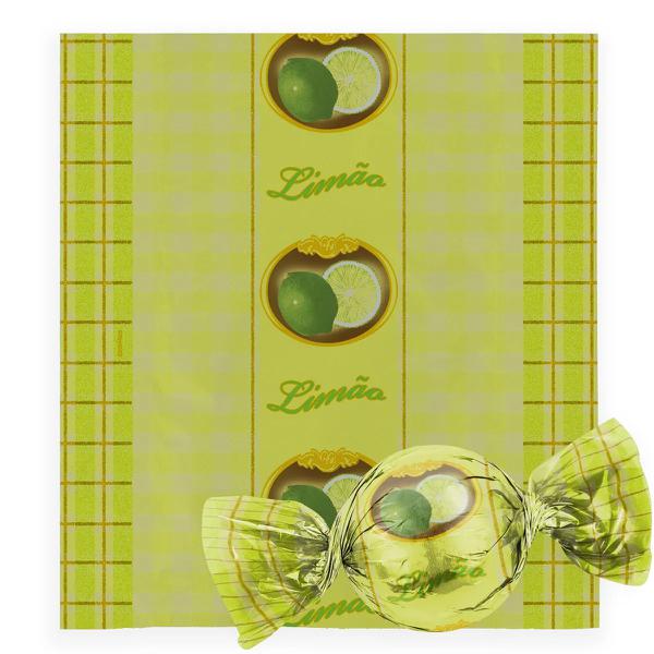 EMBALAGEM TRUFA 14,5X15,5 CM LIMAO 100UN CROMUS