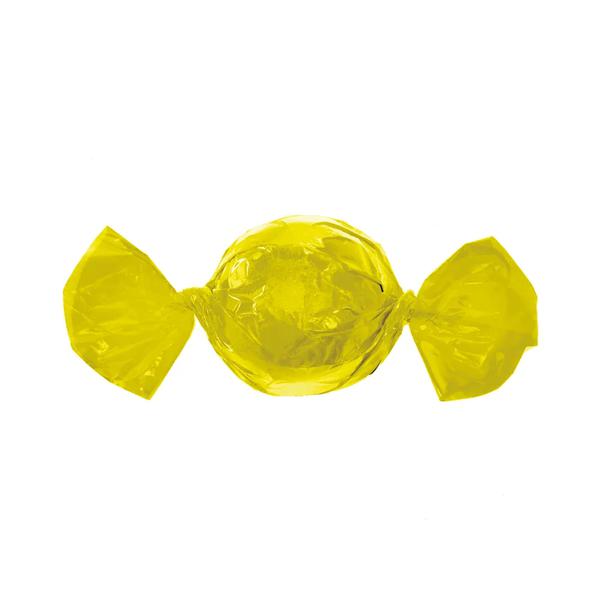 EMBALAGEM TRUFA 14,5x15,5CM AMARELO 100UN CROMUS