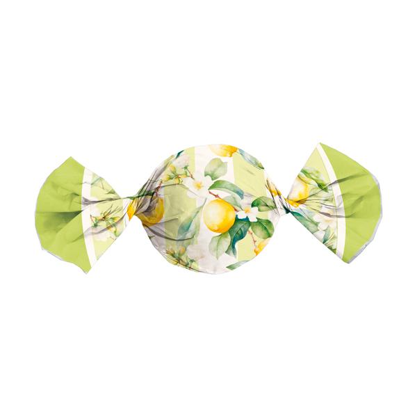 EMBALAGEM TRUFA 14,5x15,5CM FRUTAS LIMAO 100UN CROMUS
