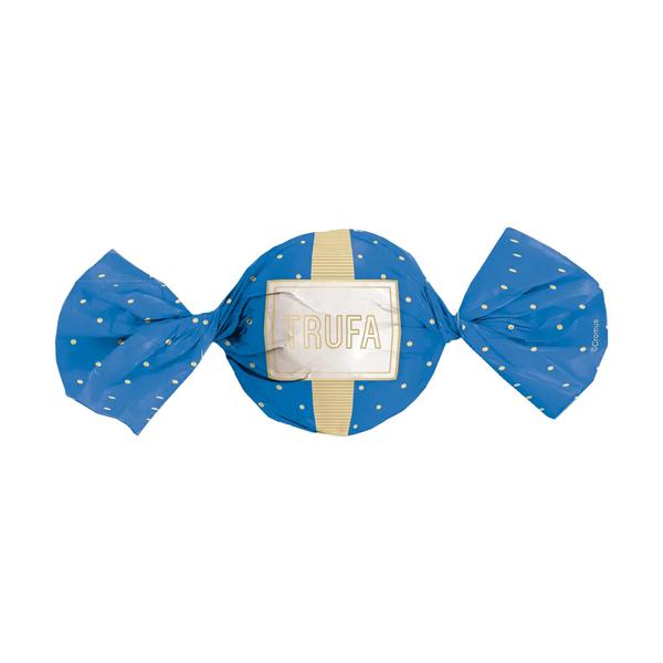 EMBALAGEM TRUFA 15X16CM PETIT POA AZUL/OURO 100UN CROMUS