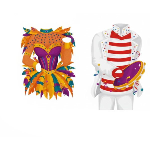 ENFEITE CASAL CARNAVAL UN REGINA