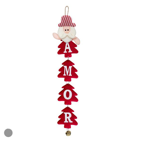 ENFEITE DE NATAL PAPAI NOEL AMOR UN FLORARTE