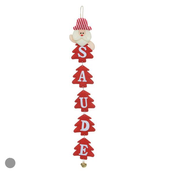ENFEITE DE NATAL PAPAI NOEL SAUDE UN FLORARTE