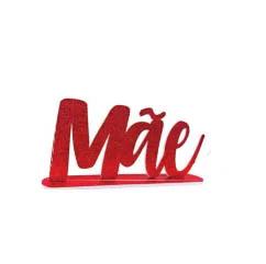 ENFEITE GLITTER MAE VERMELHO UN PIFFER