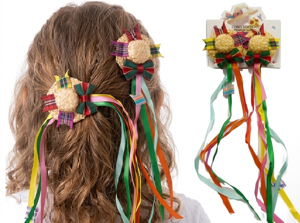 ENFEITE PARA CABELO JUNINO TIC TAC REF. Y 2776 2UN BPG