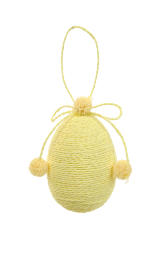 ENFEITE PENDURAR OVO AMARELO UN CROMUS