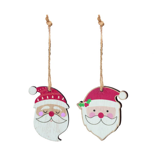 ENFEITE PENDURAR ROSTO NOEL VRD/VRM/BCO C/8 UN CROMUS