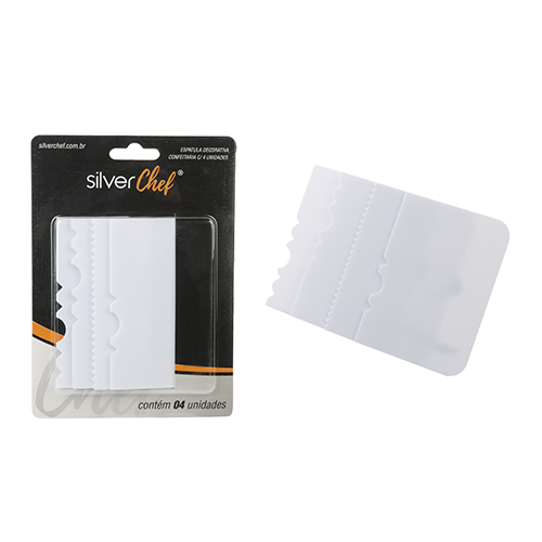 ESPATULA DECORATIVA FT245 CONFEITARIA C/4 UN SILVER