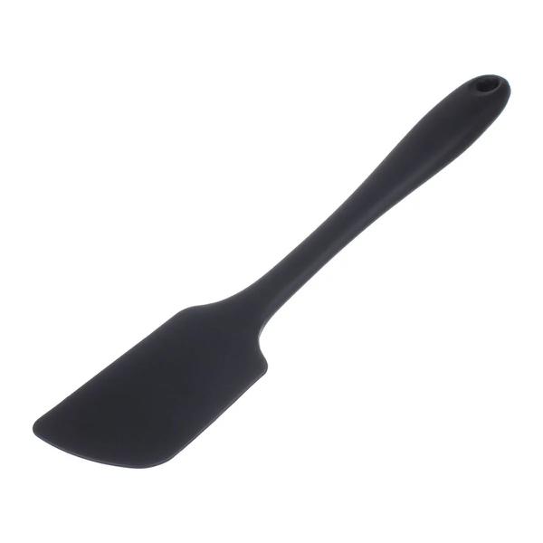 ESPATULA RETA SILICONE 28CM PRETO UN WECK