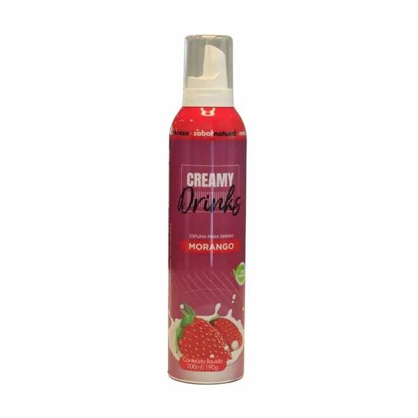 ESPUMA SPRAY PARA DRINK MORANGO ML IN LOCO