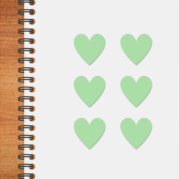 ETIQUETA CORACAO VERDE CANDY REF.2400 100UN STICKR