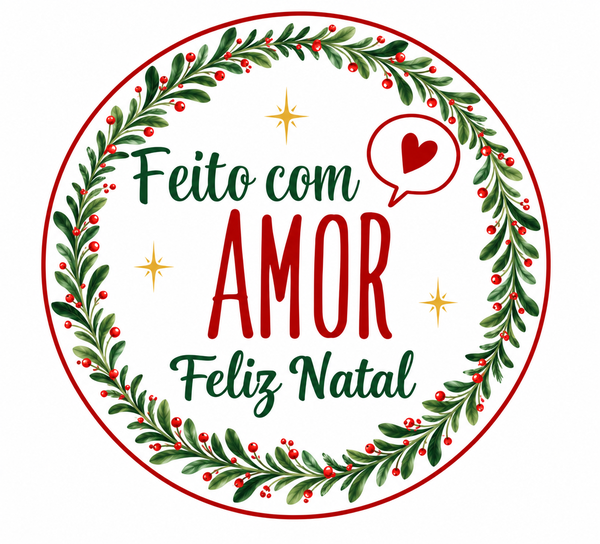 ETIQUETA FEITO COM AMOR NATAL REF.2569 60UN STICKR
