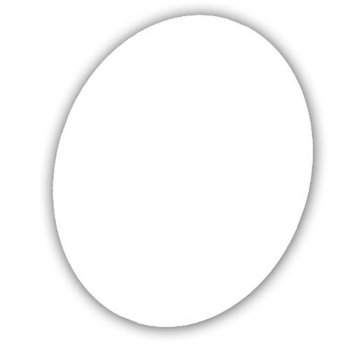 ETIQUETA OVAL BRANCA LISA REF.2202 100UN STICKR