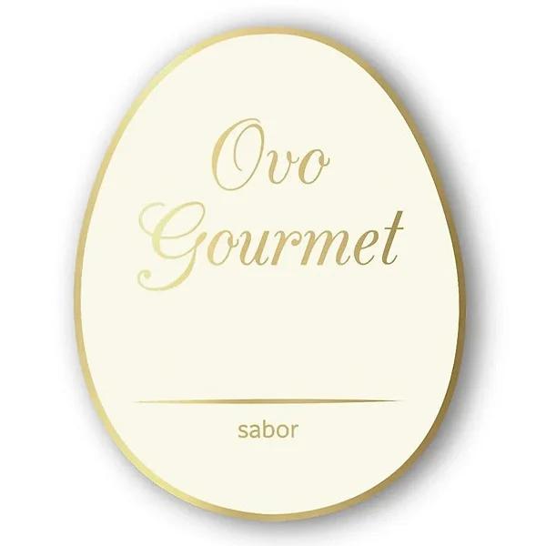 ETIQUETA OVAL OVO GOURMET NUDE REF.2144 30UN STICKR