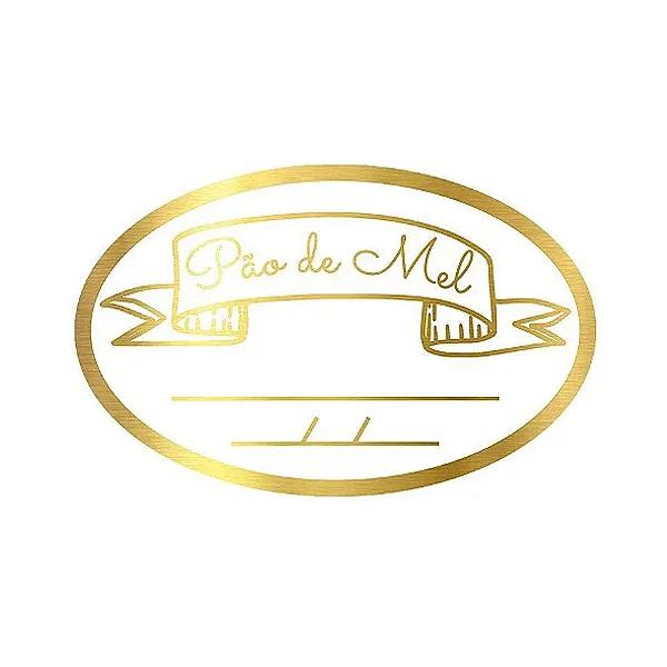 ETIQUETA OVAL PAO DE MEL VALIDADE REF.2017 100UN STICKR