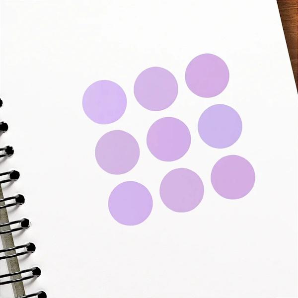 ETIQUETA PONTO LILAS  REF.2395 100UN STICKR