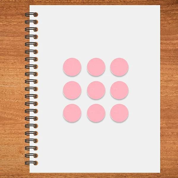 ETIQUETA PONTO ROSA CANDY  REF.2390 100UN STICKR